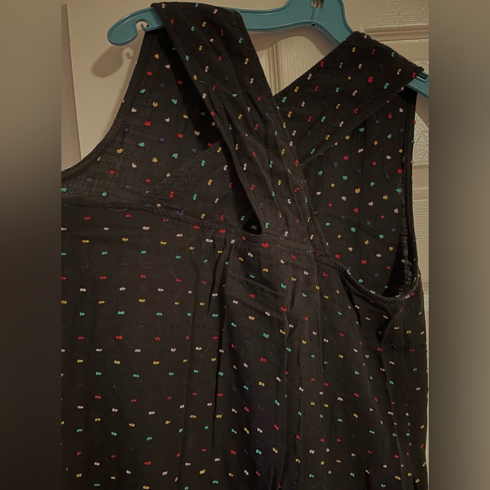Ace & Jig Black Maxi Dress with Multicolor Dot Print